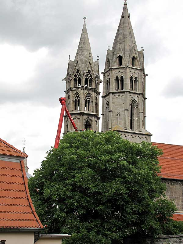 Neuer Blitzschutz an der Liebfrauenkirche