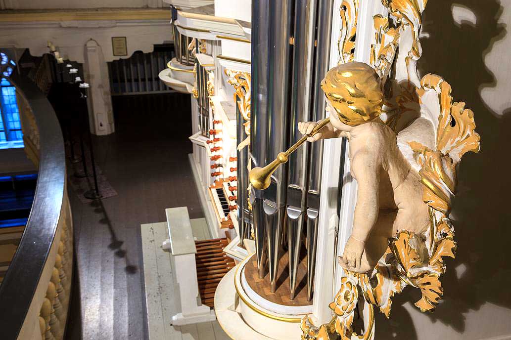 Orgel der Bachkirche, Ausschnitt