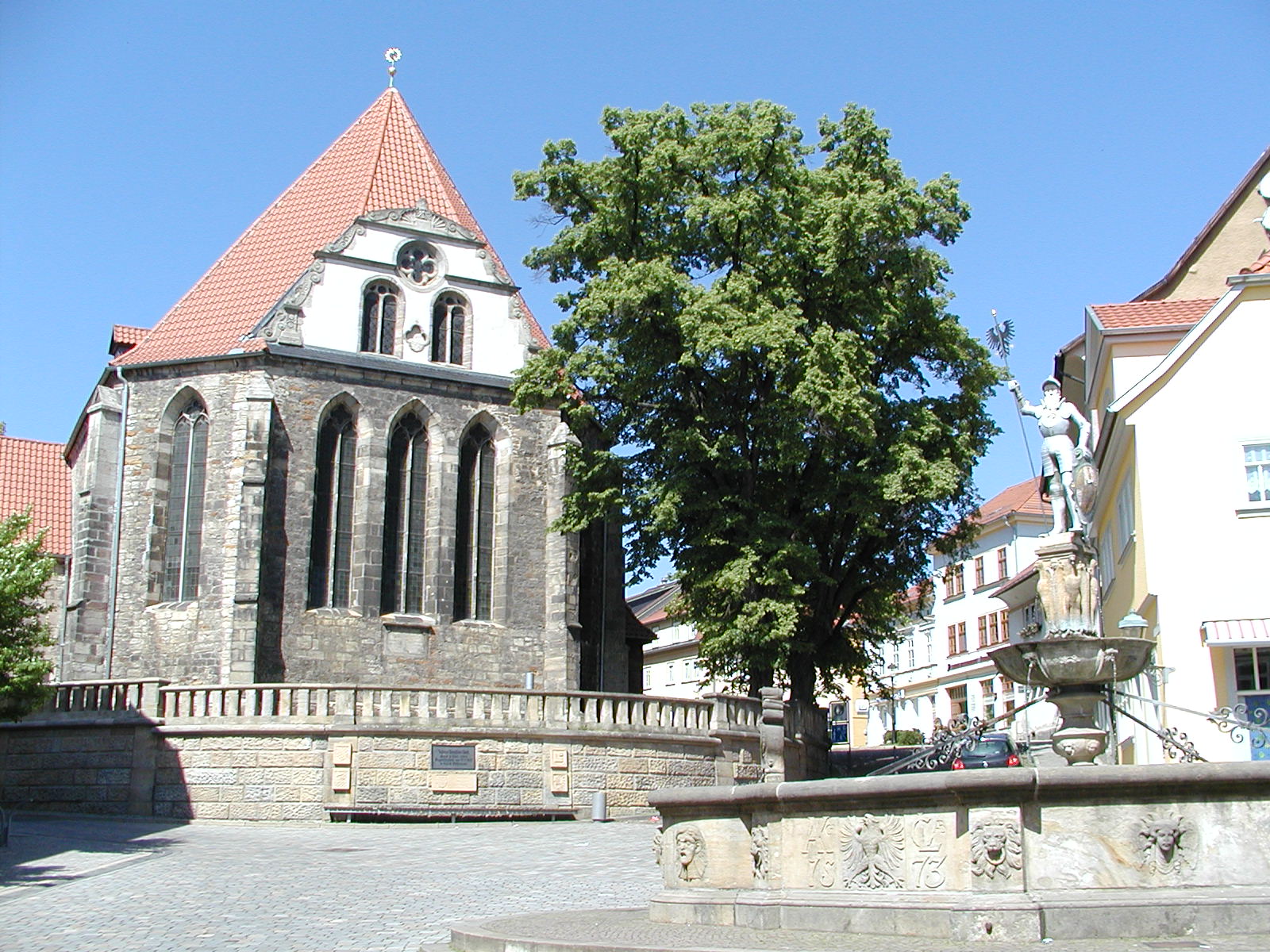 Bachkirche Arnstadt, Ansicht von Osten